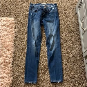 Plain blue jeans